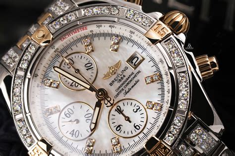 breitling aerospace diamond dial|Breitling with diamond bezel.